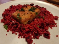 Lachs mit Rote Bete Couscous